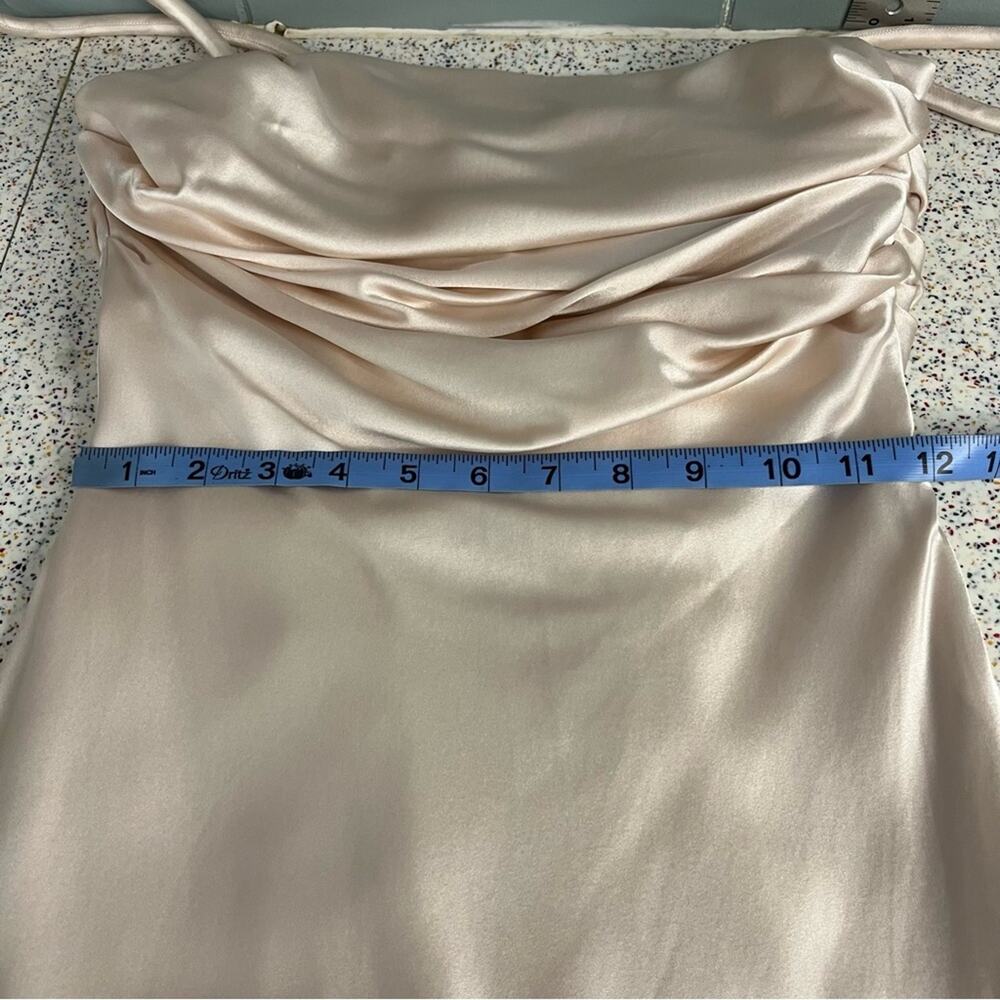 Et Ochs Gisella Silk Draped Mini Dress Sugar Cookie Pink Women’s Size 0 NWT - Picture 12 of 14